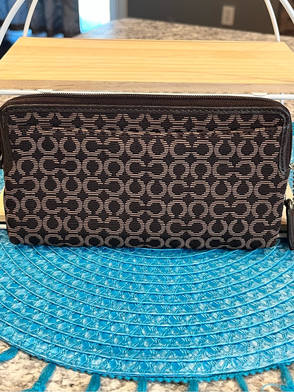 Coach Madison Needlepoint Wallet - Picture 3 of 12